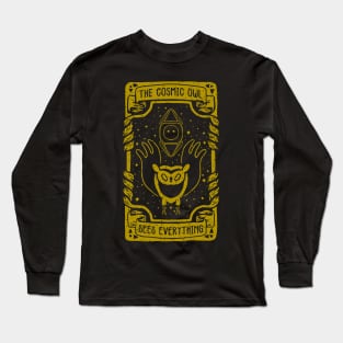 adventure time, the cosmic owl from adventure time in an awesome tarot card design Long Sleeve T-Shirt